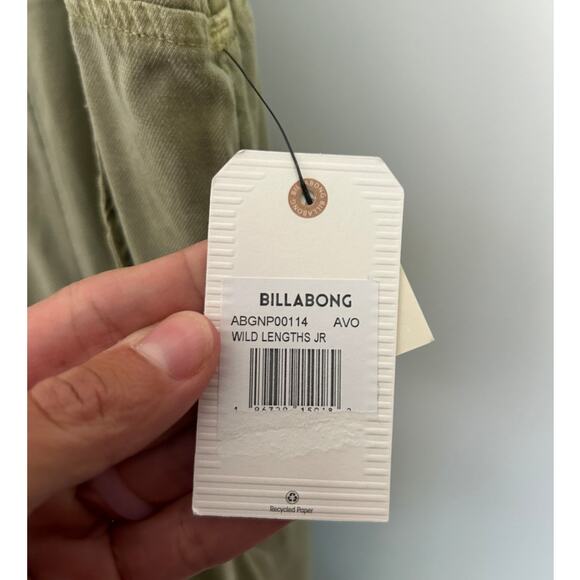 Billabong Wild Lengths Jr Overall Pant - Girls' Large Avocado Green NWT - Picture 4 of 8